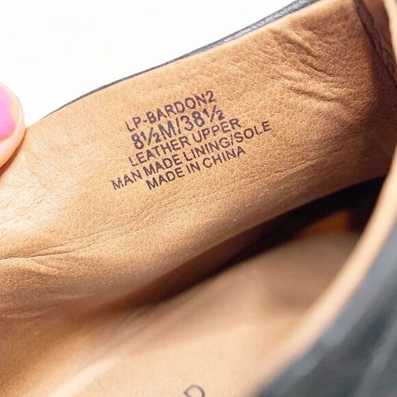 Lucky Brand Bardon 2 Ankle Bootie Stacked Heel Boots Black Leather Women’s 8.5 M - Picture 9 of 10